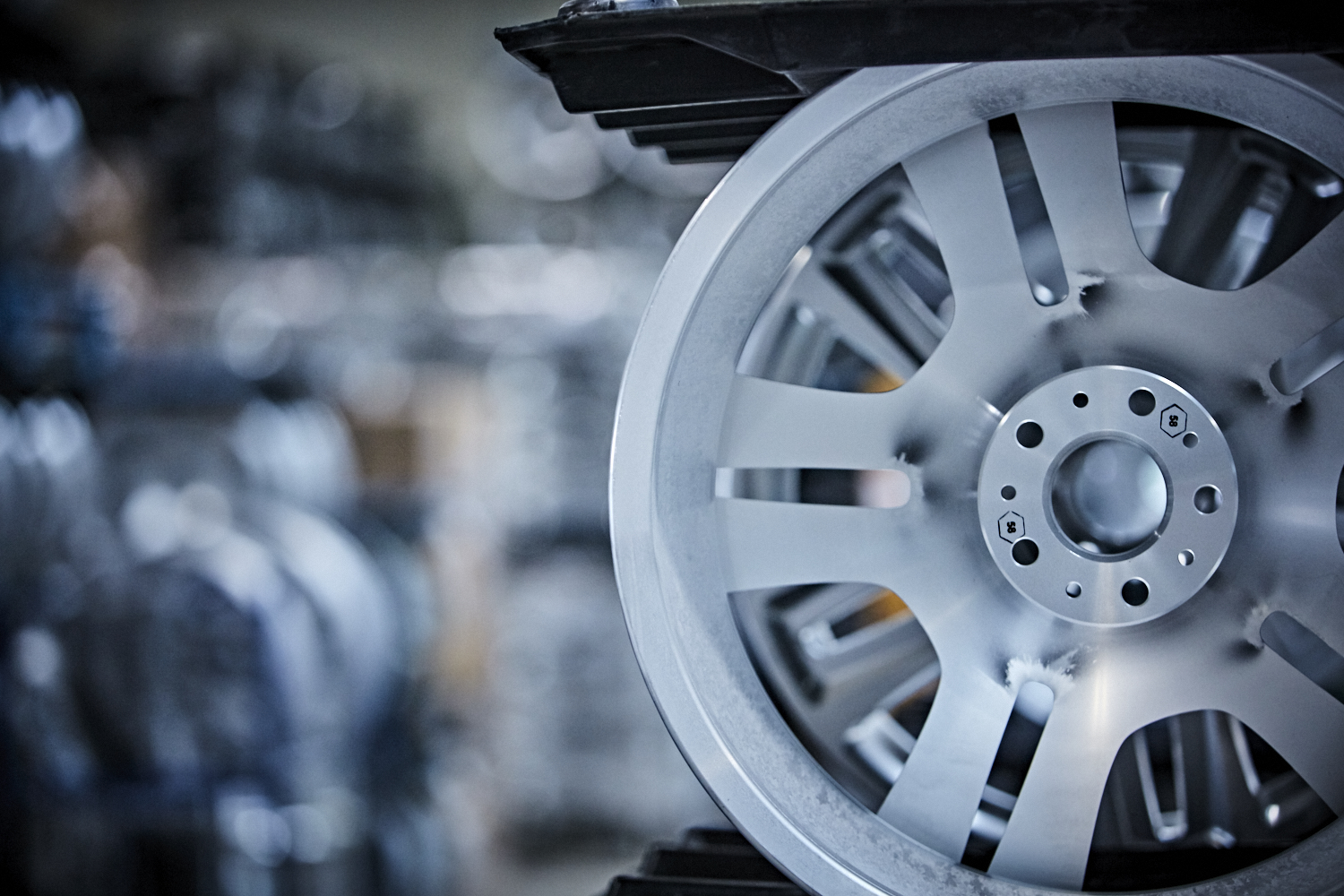 Technische Oberflächendetailaufnahme nach der Bearbeitung