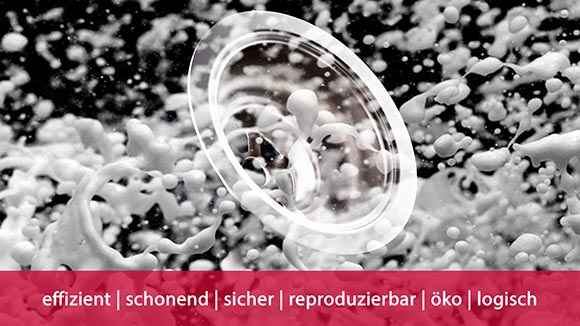 Reinigungstechnik mit bearbeitetem Bauteil